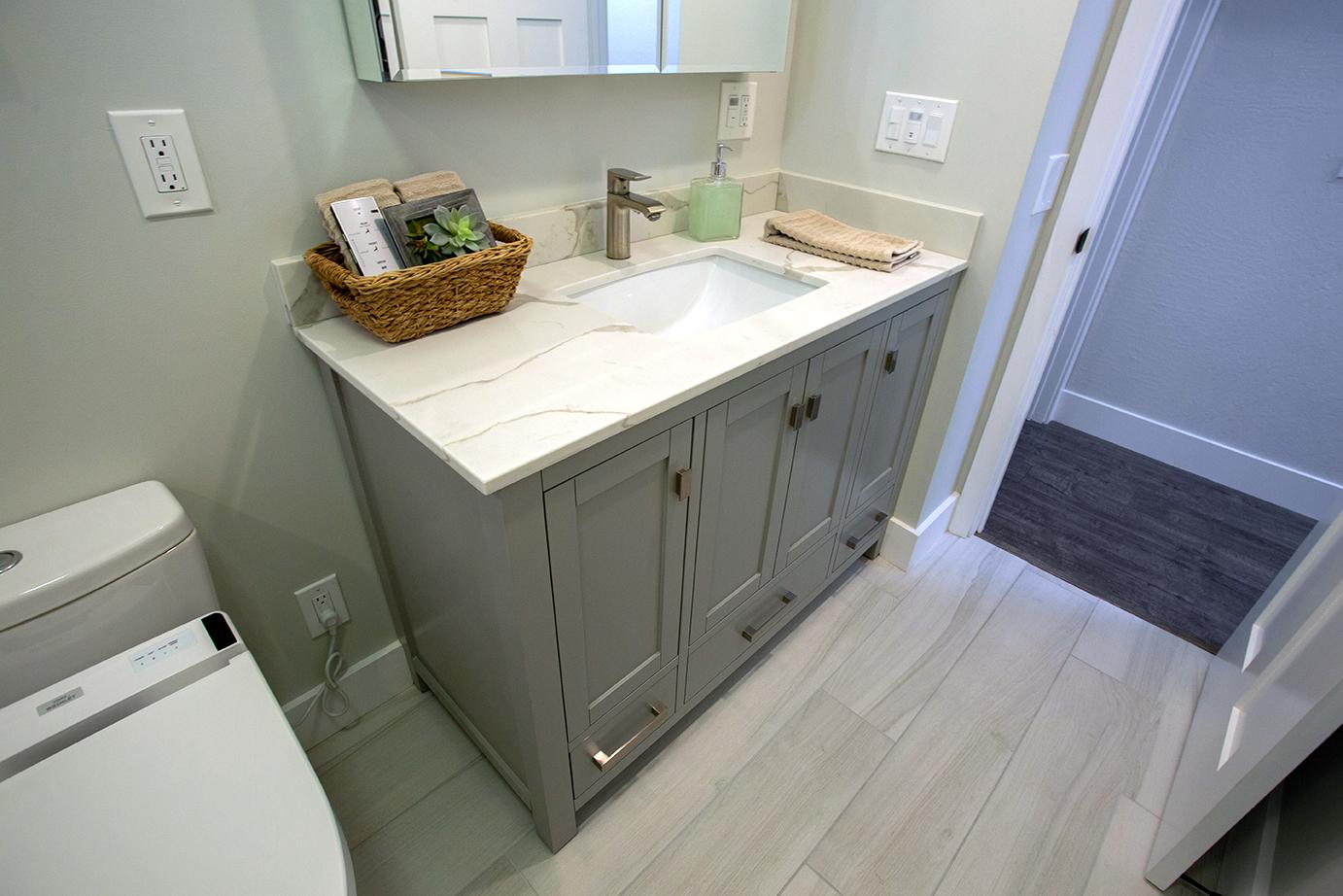 Guest bathroom vanity