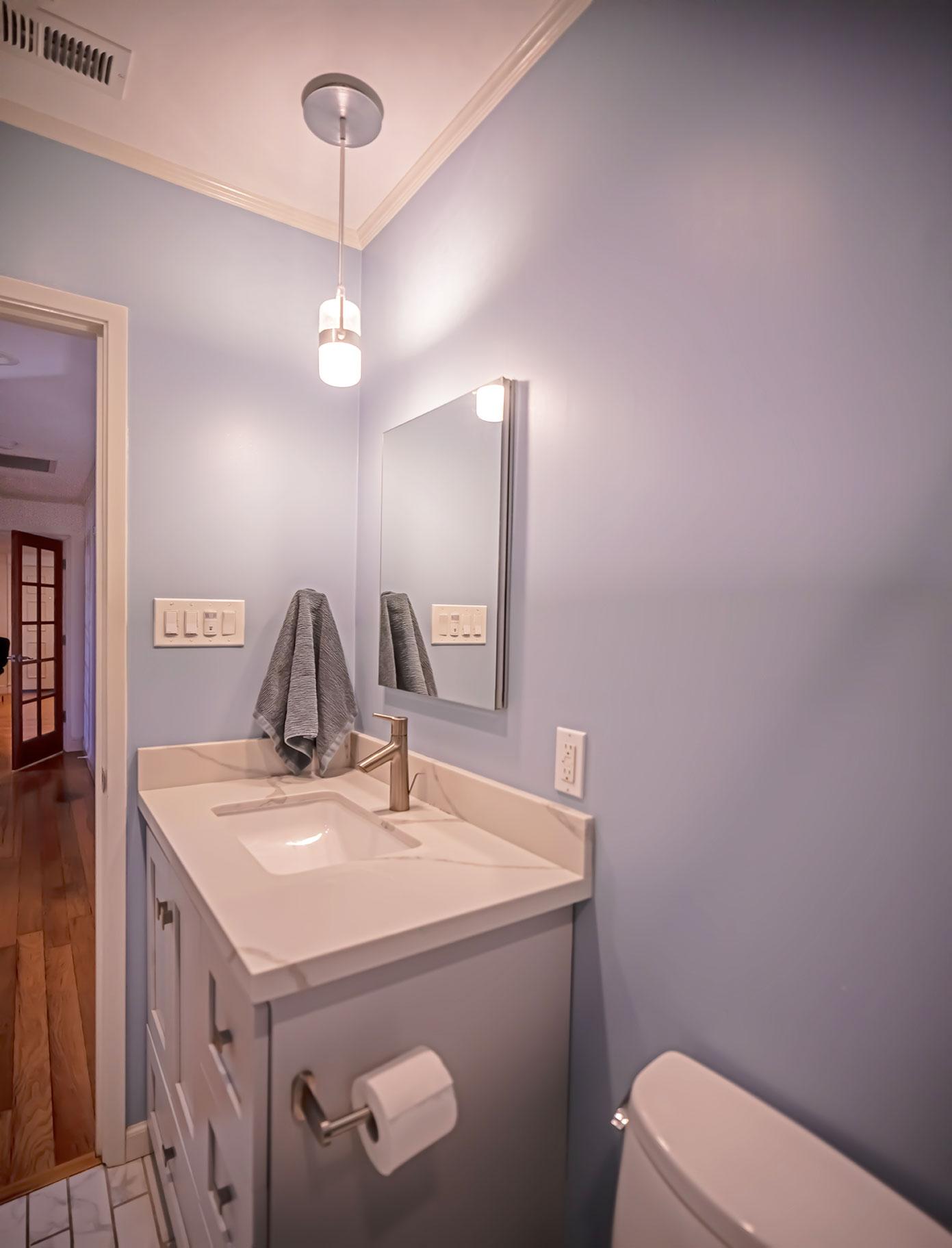 Guest bathroom vanity